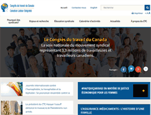 Tablet Screenshot of congresdutravail.ca